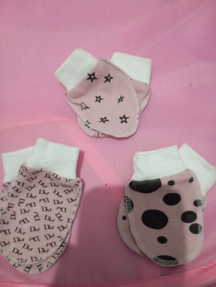 Kız Çocuk Renkli Örgü Desenli Eldiven - Görsel 2