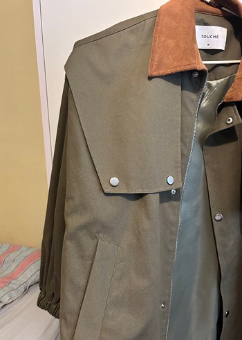 m Beden haki Renk Touche Haki Oversize Trençkot