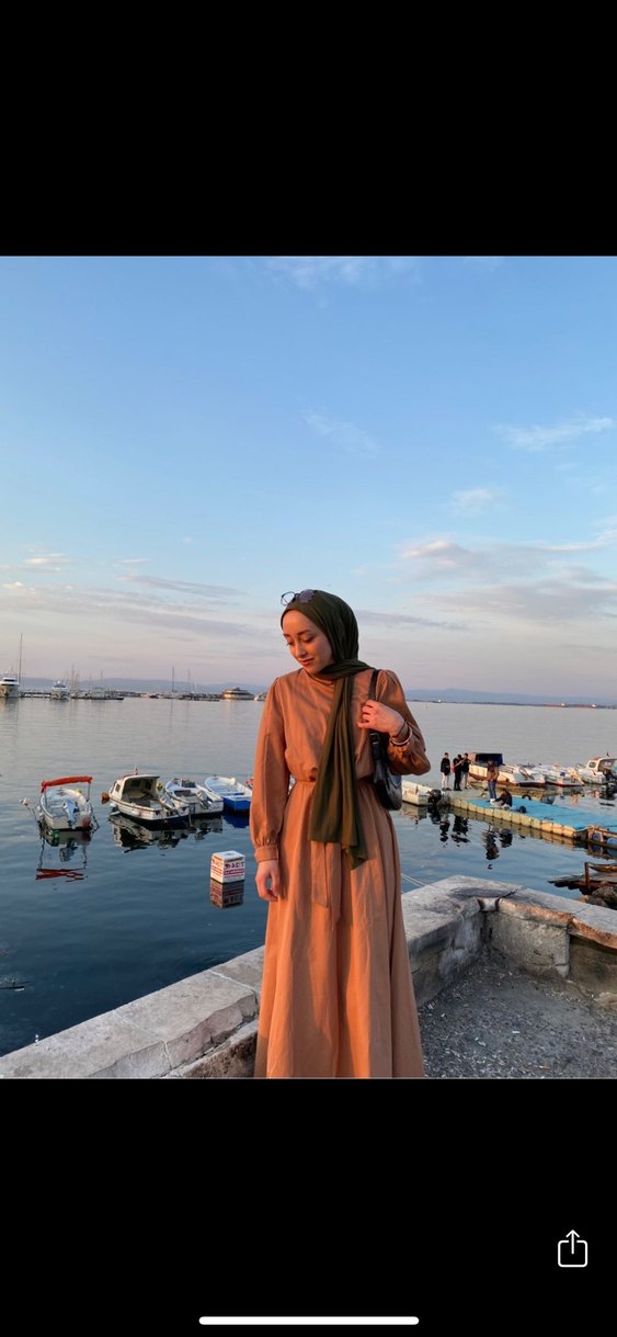 Defacto Camel Renkli Uzun Kadın Elbise - Görsel 2