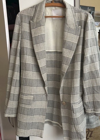 Mango Gri Kadın Blazer Ceket
