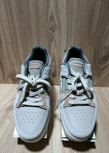 Lacoste Beyaz Gri Kadın Spor Ayakkabı - Görsel 3