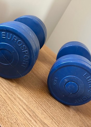 Mavi 8KG Dambıl Çift Seti