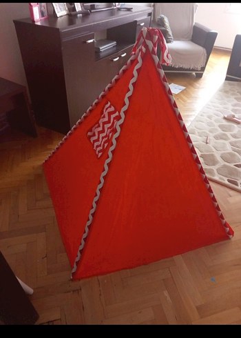 Renkli Kırmızı Çocuk Oyun Çadırı - Görsel 3