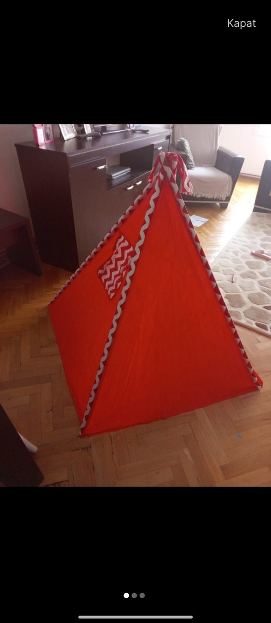 Renkli Kırmızı Çocuk Oyun Çadırı - Görsel 3