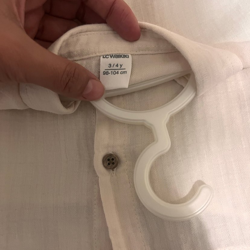 Bej Erkek Çocuk Uzun Kollu Gömlek ve kot pantolon - Görsel 4