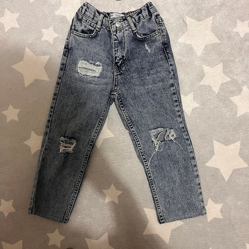 Bej Erkek Çocuk Uzun Kollu Gömlek ve kot pantolon - Görsel 2