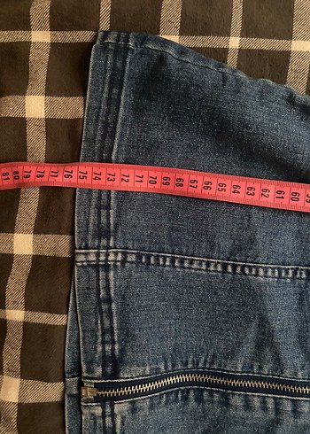32 Beden H&M Divided | Lacivert Denim Mini Elbise