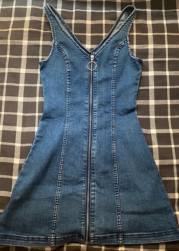 H&M Divided | Lacivert Denim Mini Elbise