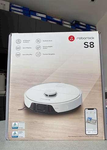Roborock S8 Akıllı Robot Süpürge Beyaz