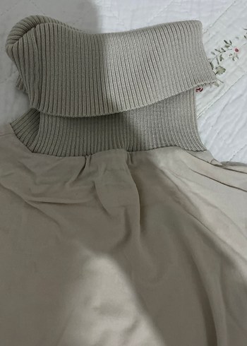 s Beden Bej Kadın Kısa Balıkçı Yaka Triko kazak