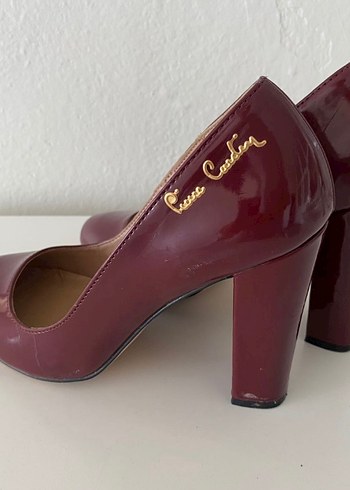 37 Beden bordo Renk Bordo Parlak Yüksek Topuklu Stiletto