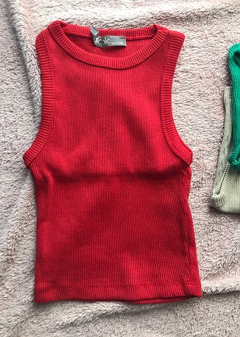 Trendyol & Milla Kadın Renkli Triko Kolsuz Crop