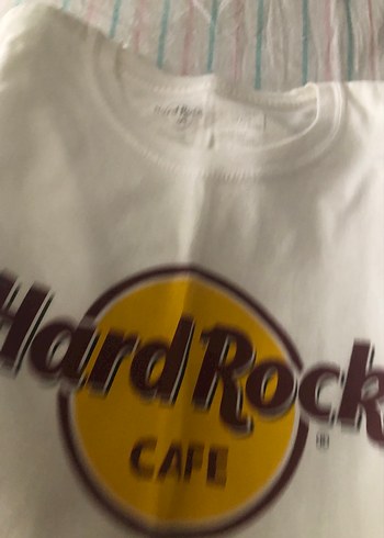 Hard Rock Beyaz Hard Rock Baskılı Erkek Tişört