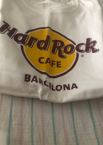 Standart Beden Beden Beyaz Hard Rock Baskılı Erkek Tişört
