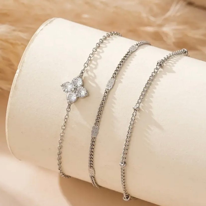 Parlak Gümüş Kaplama Kadın Piercing - Görsel 3