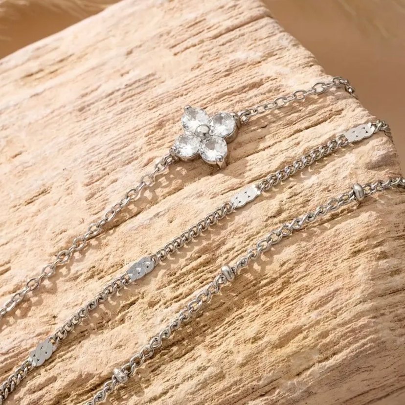 Parlak Gümüş Kaplama Kadın Piercing - Görsel 2