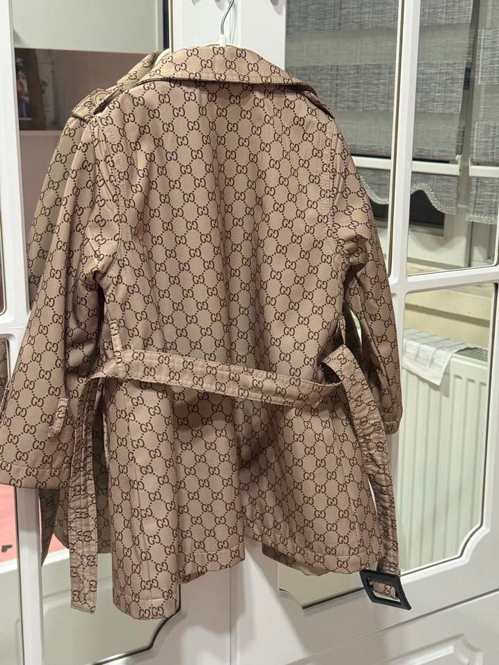 Gucci trençkot kız çocuk yeni - Görsel 4