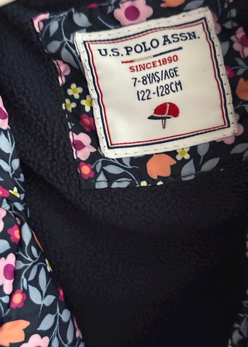 Çiçek Desenli Kız Çocuk Kaban polo - Görsel 2