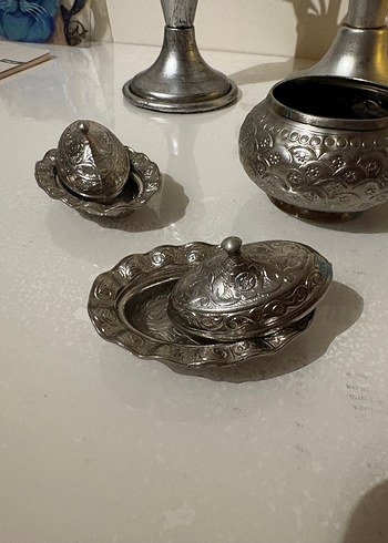 3lü İşlemeli Dekoratif Takımı - Görsel 2