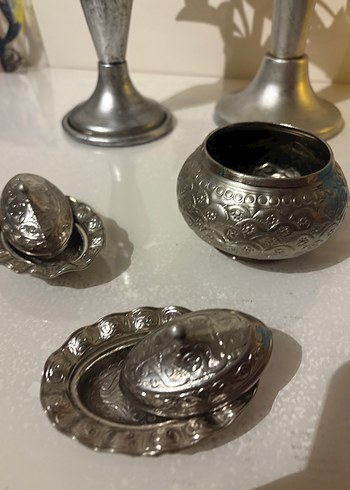 3lü İşlemeli Dekoratif Takımı - Görsel 3