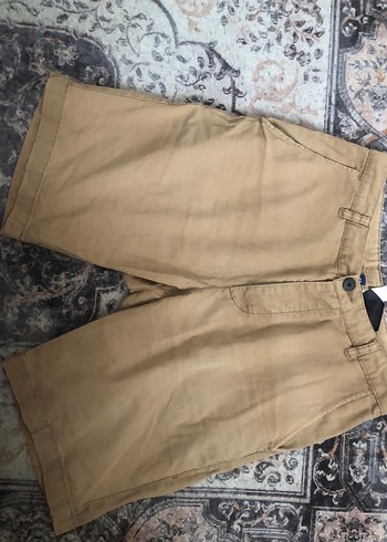 H&M Bej Kemerli Erkek Kisa Sort