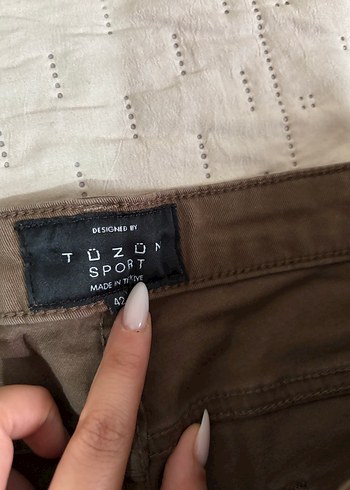 Kahverengi Süet Kadın Pantolon - Görsel 3