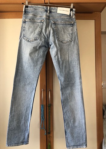 Erkek Mavi Denim Yırtık Jean - Görsel 4