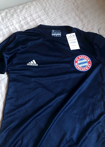 Adidas Erkek Lacivert Adidas FC Bayern Spor Tişörtü