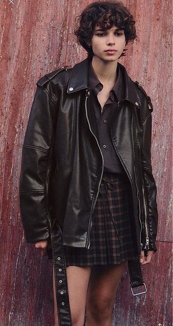 Zara Biker Deri Ceket