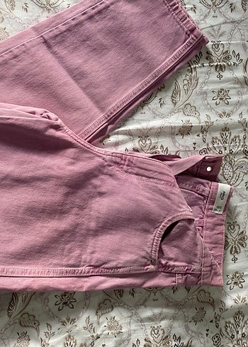 Pembe Midi Kadın Kot Pantolon mango