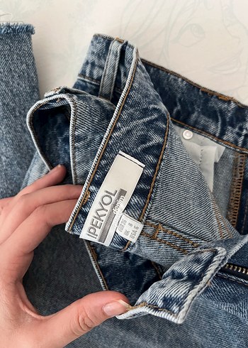 s Beden Mavi Kadın Denim Wild Leg Jean