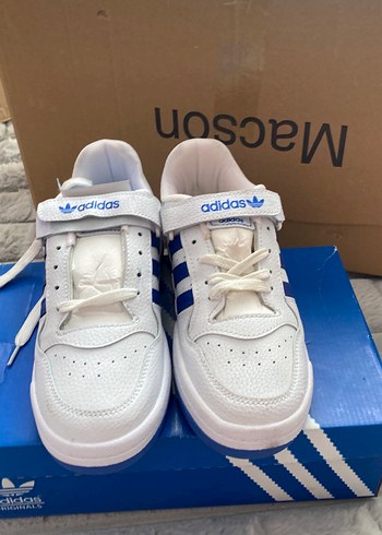 Adidas Adidas Beyaz Mavi Spor Ayakkabı forum low