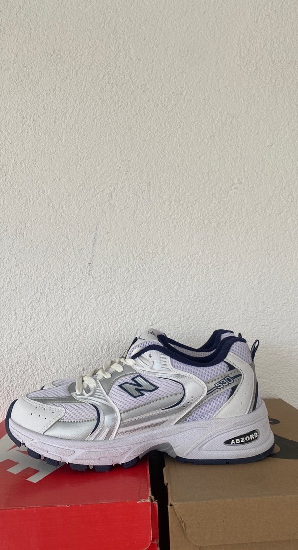 Beyaz Mavi New Balance - Görsel 3