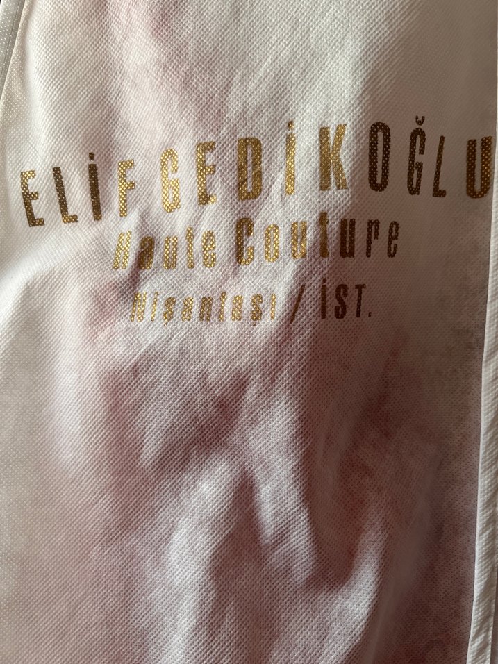 Kırmızı  Uzun kına Abiye Elbise - Görsel 4