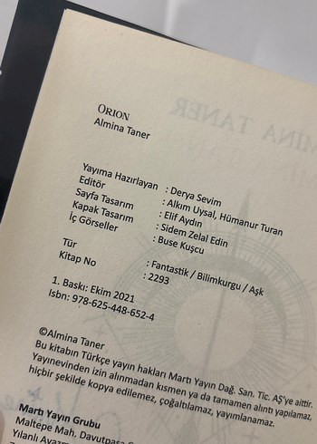 Orion - Almina Taner - Görsel 5