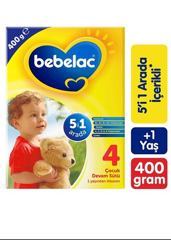 Bebelac 4 Çocuk Devam Sütü 400g +1 Yaş