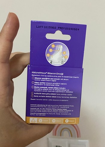 Lansinoh NaturalWave Biberon Emziği 6 Ay+ 2'li - Görsel 2