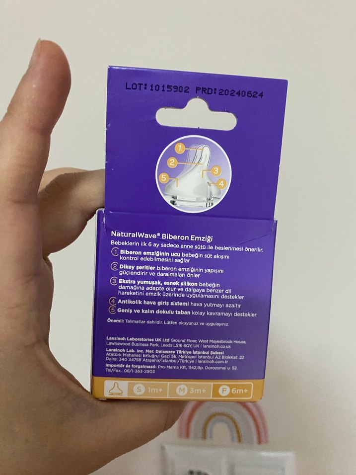 Lansinoh NaturalWave Biberon Emziği 6 Ay+ 2'li - Görsel 2