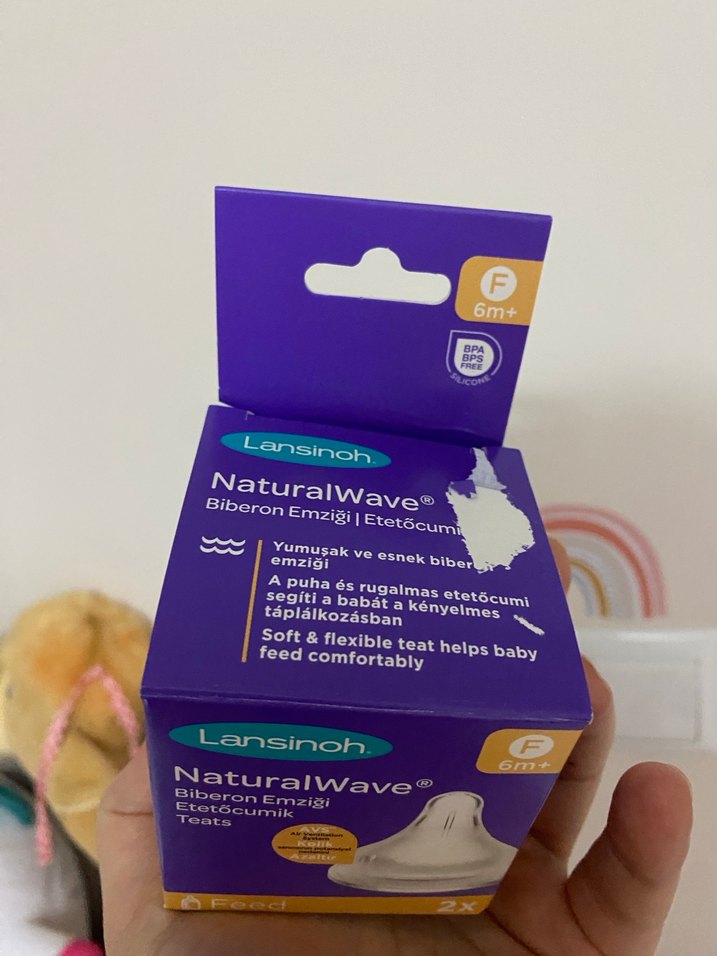 Lansinoh NaturalWave Biberon Emziği 6 Ay+ 2'li - Görsel 3