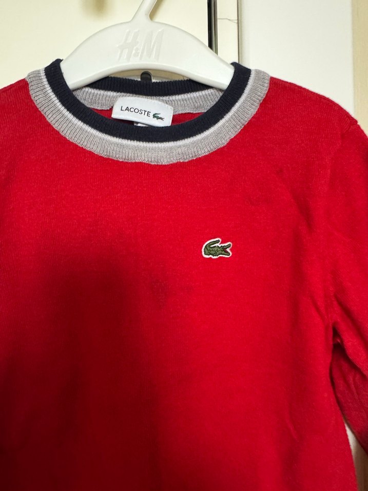 Kırmızı Erkek Çocuk Kazak - Görsel 2