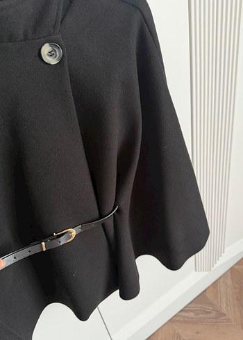 Kemerli Siyah Panço - Görsel 3