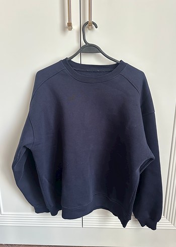 Kadın Lacivert Oversize Sweatshirt