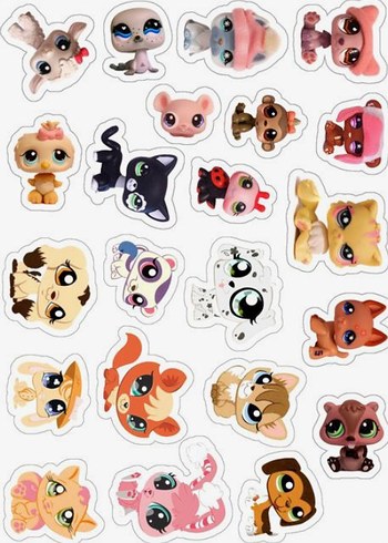  Beden Renk miniş sticker seti