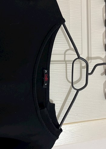 Siyah Kadın Oversize Sweatshirt - Görsel 2