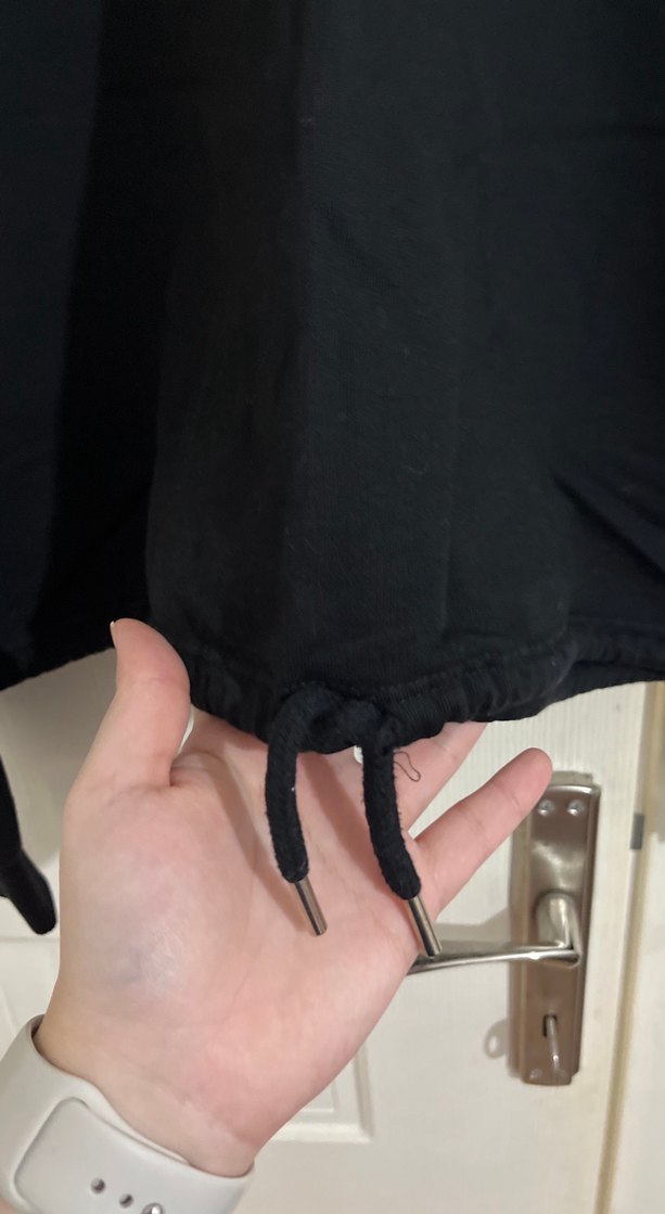 Siyah Kadın Oversize Sweatshirt - Görsel 3