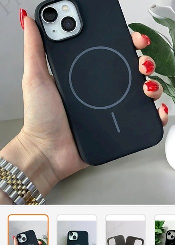 IPHONE 13 & 14 UYUMLU SİYAH MAGSAFE SOFT KILIF