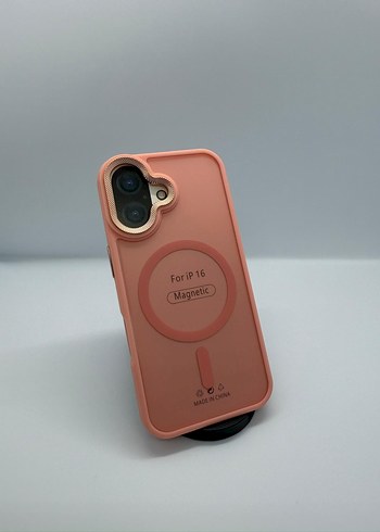 IPHONE 16 PUDRA PEMBE MAGSAFE KILIF