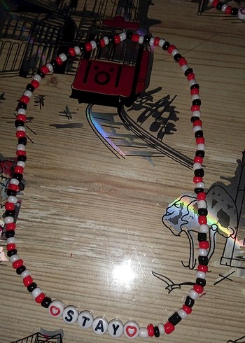 stray kids bileklik kolye set takım (fotokart hediyeli) - Görsel 2