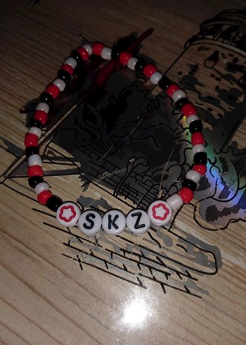 stray kids bileklik kolye set takım (fotokart hediyeli) - Görsel 3