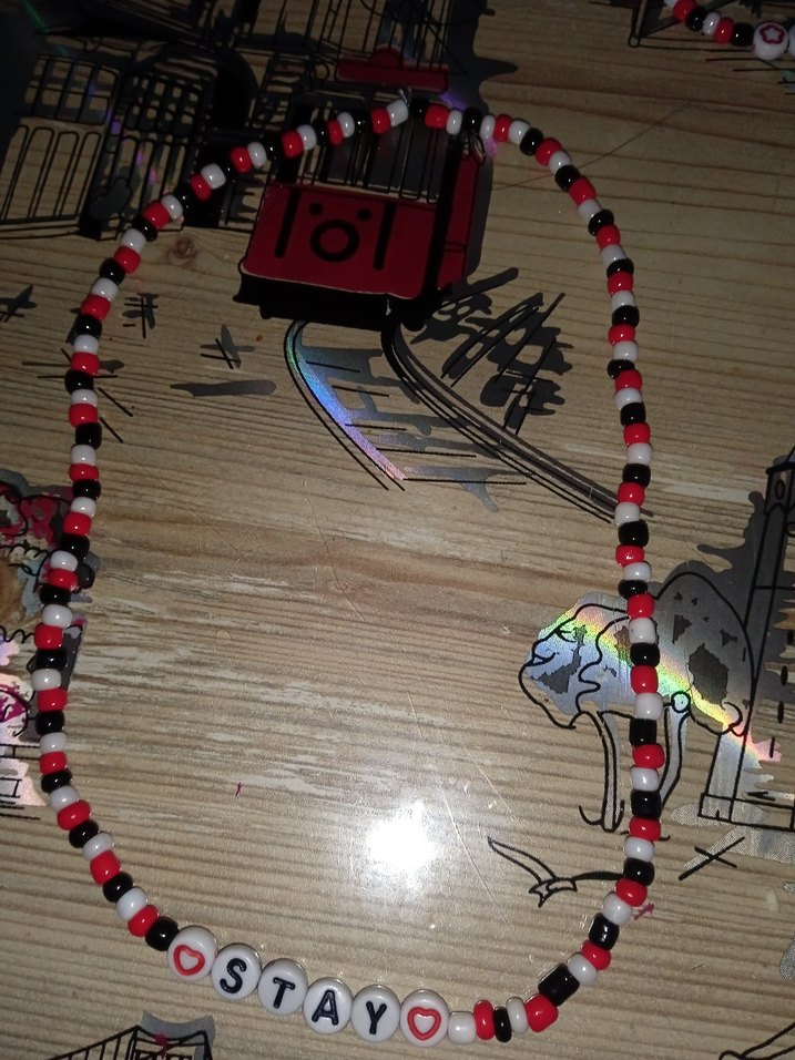 stray kids bileklik kolye set takım (fotokart hediyeli) - Görsel 2